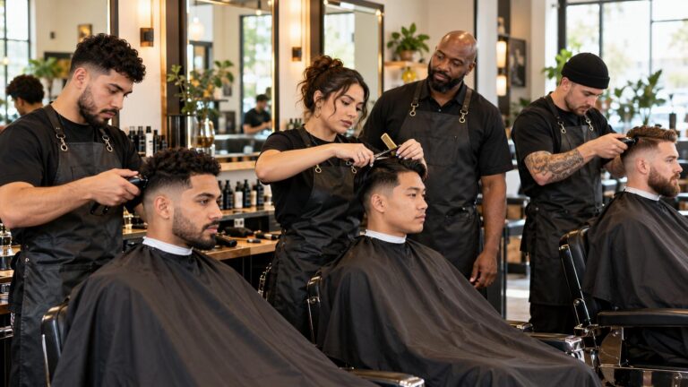 Barber-academy-group-training-session